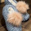  Cozy Knitted Slippers with Pom Pom | Two SIZES fits most | Free Shipping