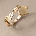  MAMA Gold Heart Ring | Size 7