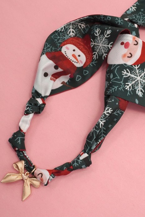 CHRISTMAS Handmade Scarf Necklace | Free Shipping