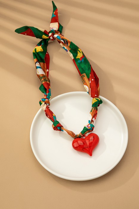 CHRISTMAS Handmade Scarf Necklace | Free Shipping