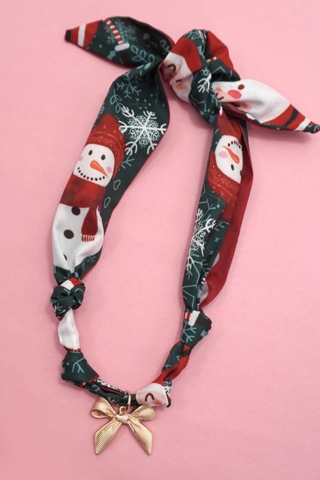 CHRISTMAS Handmade Scarf Necklace | Free Shipping