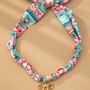 Gold Bow CHRISTMAS Handmade Scarf Necklace | Free Shipping