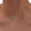  18k Stainless Steel Tarnish Free Bow Necklace