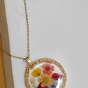  18k Stainless Steel Press Flower Necklace