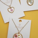  18k Stainless Steel Press Flower Necklace