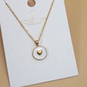  18k Stainless Steel Cross & Heart Necklace