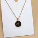  18k Stainless Steel Cross & Heart Necklace