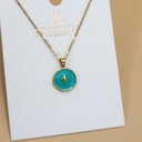  18k Stainless Steel Cross & Heart Necklace