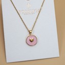  18k Stainless Steel Cross & Heart Necklace