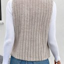  Collared Open-Front Teddy Vest | S-XL