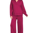  Cozy Scuba Collared Pullover & Pants Set