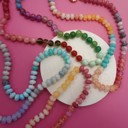  NEW COLORS -Natural Stone Semi-precious Glass Mixed Necklace