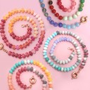  NEW COLORS -Natural Stone Semi-precious Glass Mixed Necklace