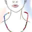  NEW COLORS -Natural Stone Semi-precious Glass Mixed Necklace