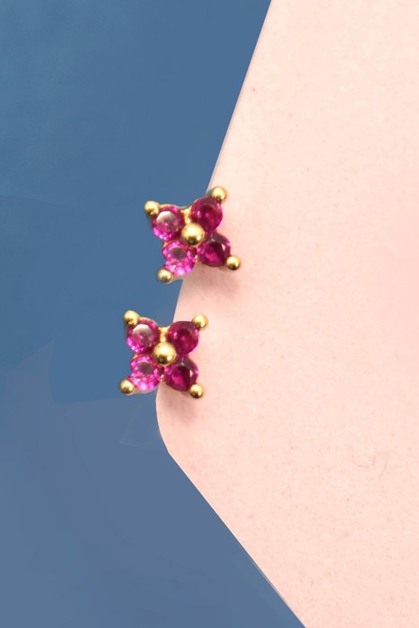 18k Stainless Steel Tarnish Free Mini Stud Earrings