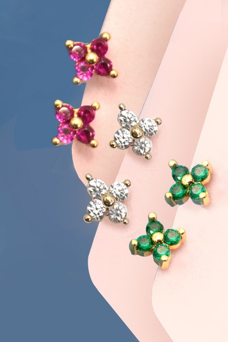 18k Stainless Steel Tarnish Free Mini Stud Earrings