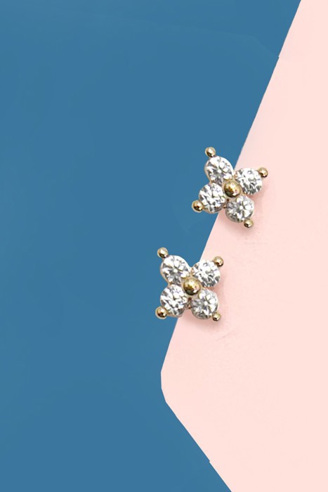 18k Stainless Steel Tarnish Free Mini Stud Earrings