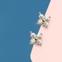  18k Stainless Steel Tarnish Free Mini Stud Earrings