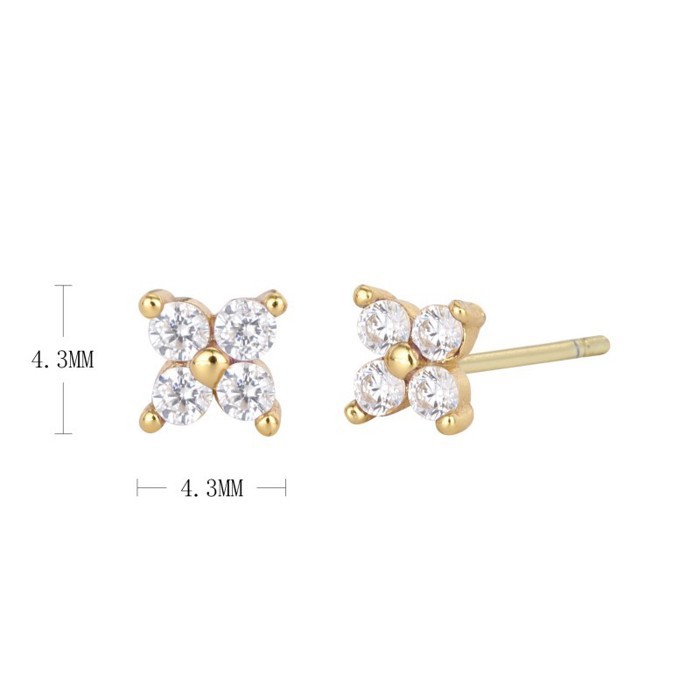 18k Stainless Steel Tarnish Free Mini Stud Earrings