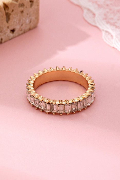 Eternity Baguette Crystal Ring Size 7