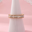  Eternity Baguette Crystal Ring Size 7