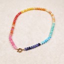  NEW COLORS -Natural Stone Semi-precious Glass Mixed Necklace