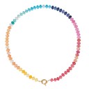  NEW COLORS -Natural Stone Semi-precious Glass Mixed Necklace