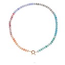  NEW COLORS -Natural Stone Semi-precious Glass Mixed Necklace
