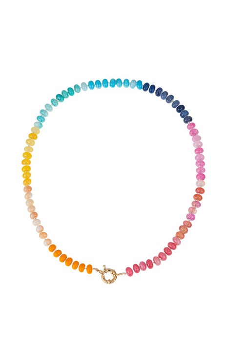 NEW COLORS -Natural Stone Semi-precious Glass Mixed Necklace