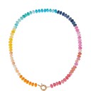  NEW COLORS -Natural Stone Semi-precious Glass Mixed Necklace