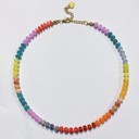  NEW COLORS -Natural Stone Semi-precious Glass Mixed Necklace