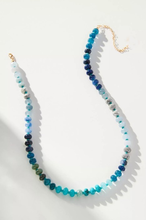 NEW COLORS -Natural Stone Semi-precious Glass Mixed Necklace