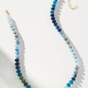  NEW COLORS -Natural Stone Semi-precious Glass Mixed Necklace