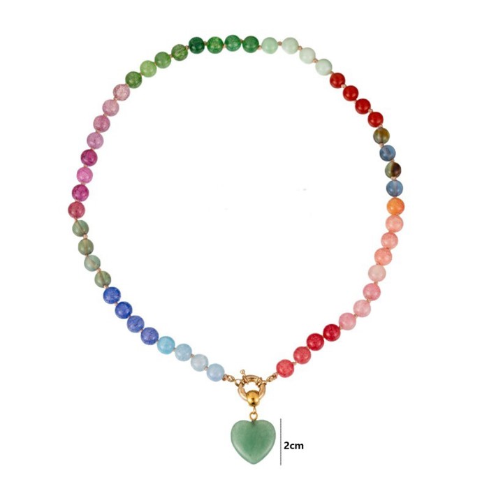 Natural Stone Mixed Bead Necklace