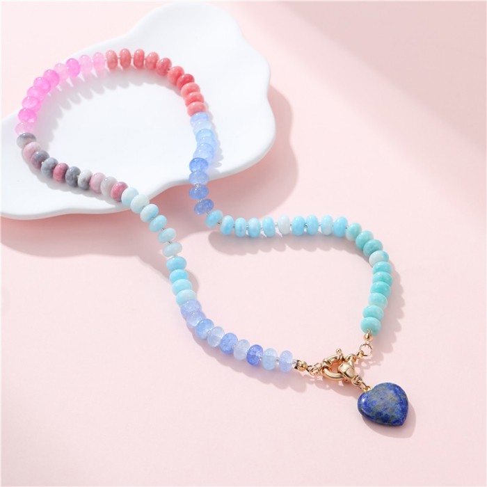 Natural Stone Mixed Bead Necklace