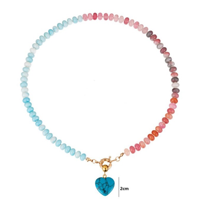 Natural Stone Mixed Bead Necklace