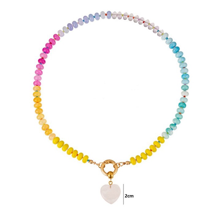 Natural Stone Mixed Bead Necklace