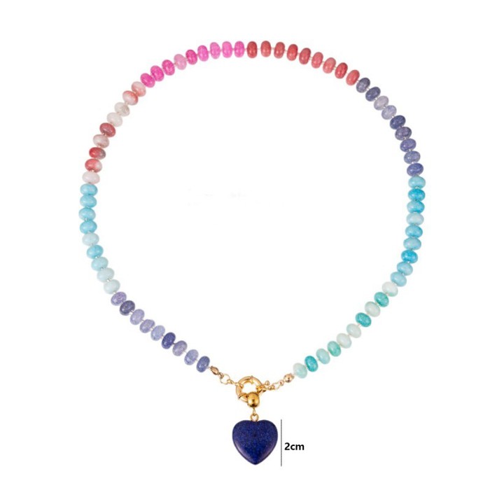 Natural Stone Mixed Bead Necklace