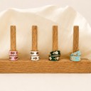  Garden Meadow Flower Enamel Huggie Hoop Earrings