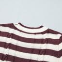  Stripe & Stitch Knit Cable Sweater | S-XL
