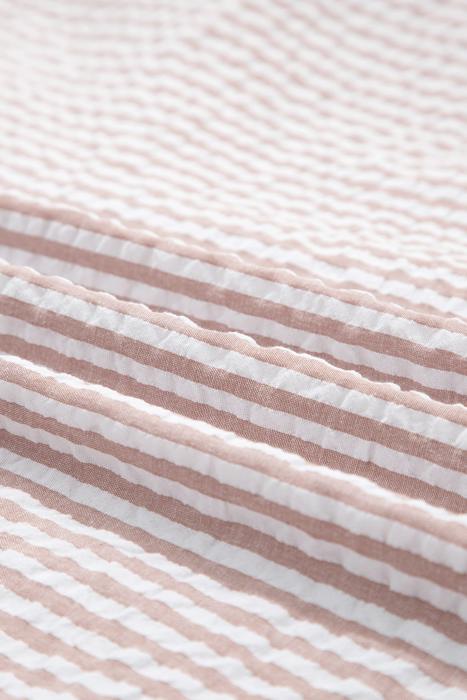 Striped Collar Half Sleeve Shirt Maxi Dress | S-XL