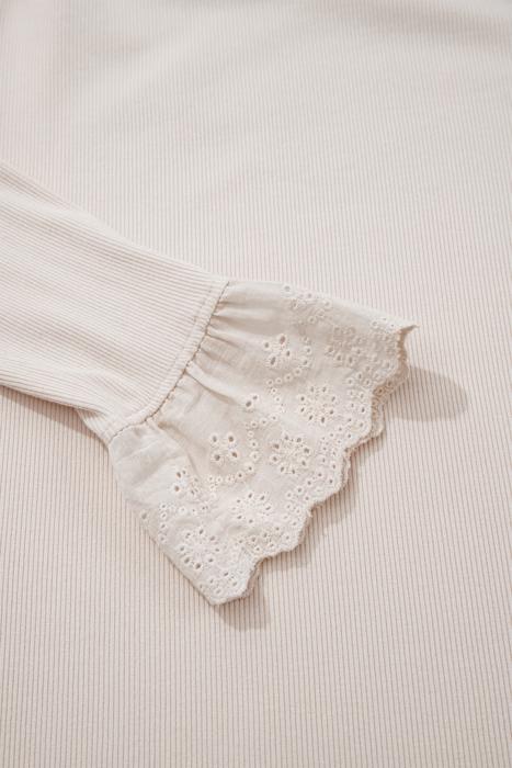 Dainty Bloom Lace Cuff Top | S-XL