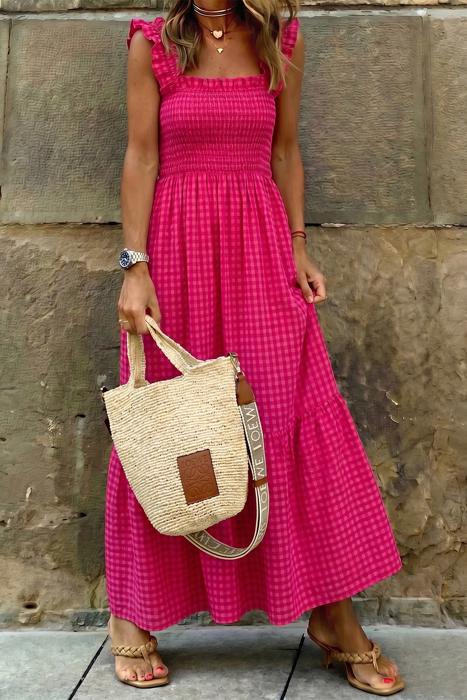 Sienna Plaid Vacation Dress | S-XL