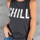  CHILL Letter Print Summer Tank | S-XL