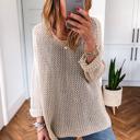  Crochet Open-Knit Sweater Top | S-XL