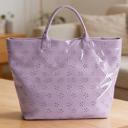  Glossy Floral Eyelet Waterproof Tote Bag