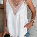  Crochet Lace V-Neck Relaxed Tank | S-XL