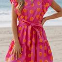  Double Polka Ruffle Mini Dress | S-XL