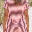  Stripe Scallop Lounge Short Set | S-XL