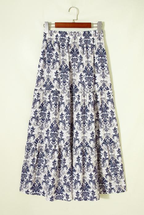 Boho Floral High-Waist Maxi Skirt | S-XL